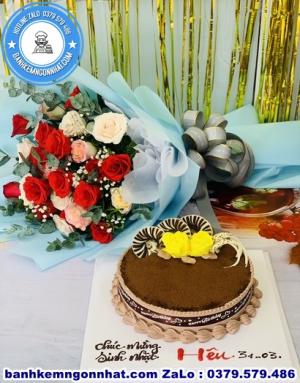 Combo Bánh Kem Và Hoa Tươi 23
